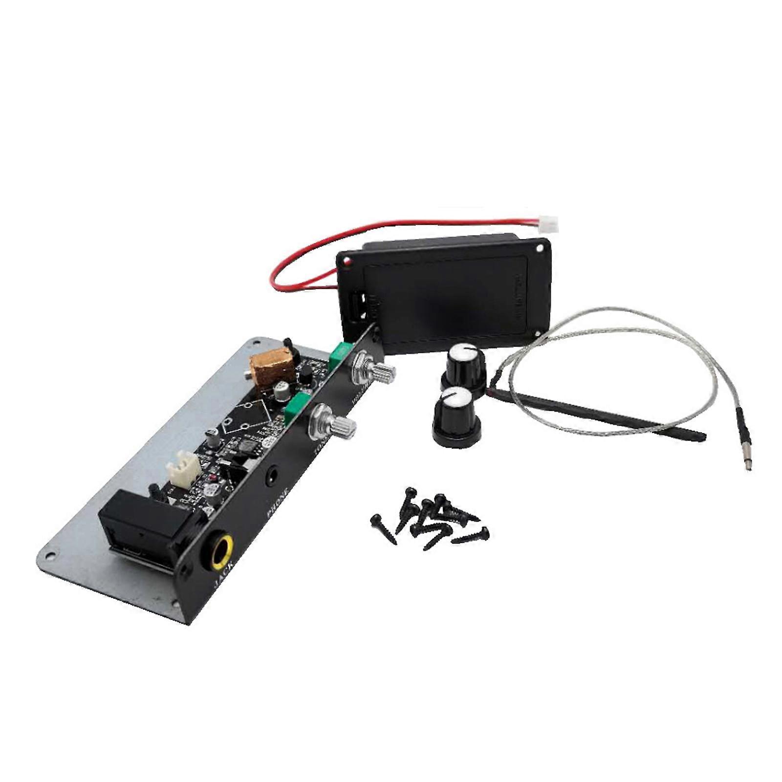 Balanced Sensing Piezo Equalizer Silence Preamp Pickup Silence Guitar Equalizer Pickup with Tone Volumes Control Knob