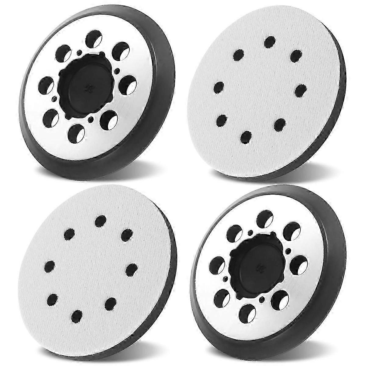 4 PCS 5 Inch Orbital Sander Replacement Pad for DWE6421 DWE6423 DCW210B, Hook and Loop Foam Sanding Pads, Metal
