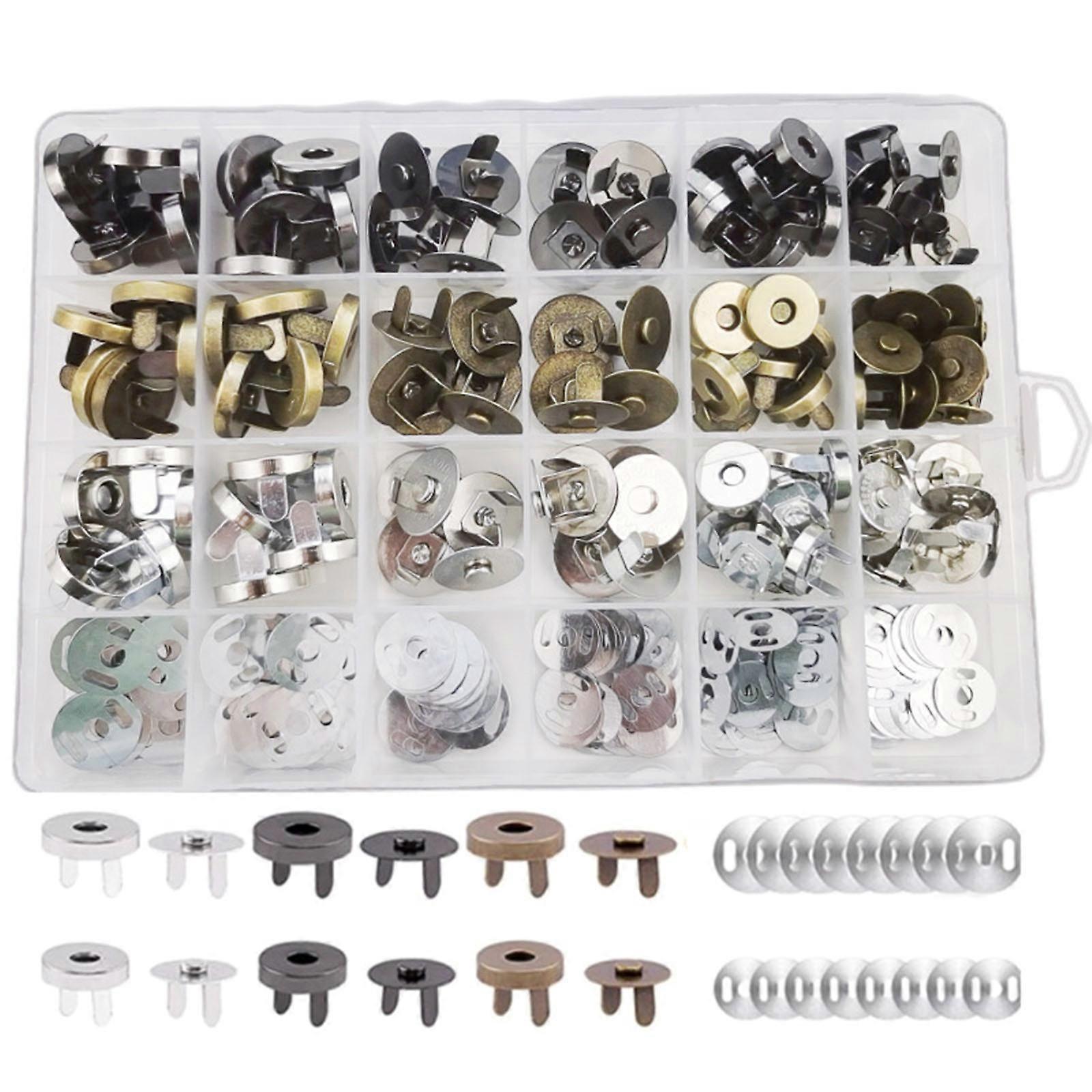 Plum Magnetic Snap Buttons for Clothes Purse Handbag Srapbook Sewing Craft Magnets Button DIY Hobbies Science Projects Multicolor