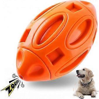 Dog Chew Toys Durable Tough Ball Squeak Dog Toys For Large Dog Training Rubber Teething Toys SWQ