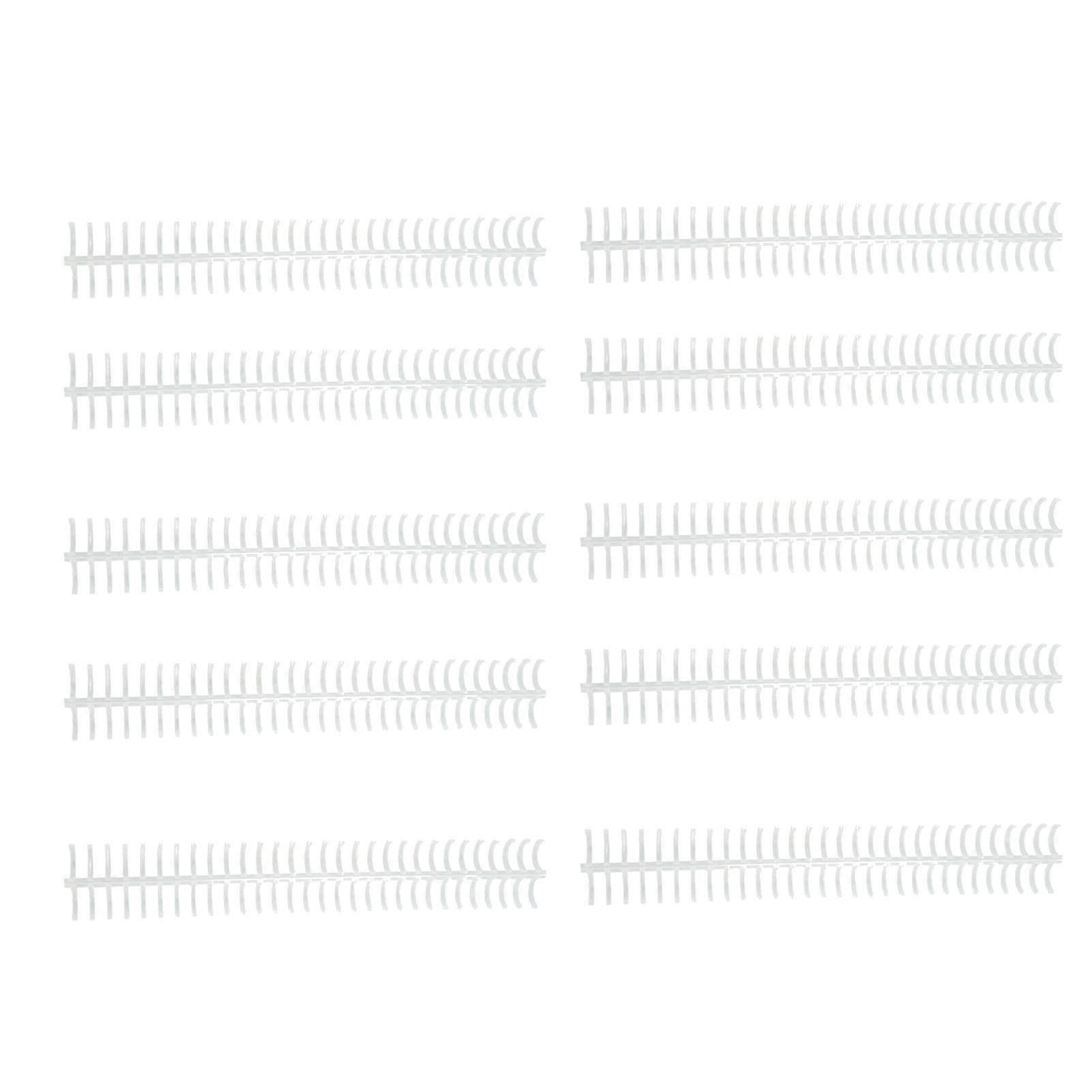 High quality  10pcs 30-hole loose-leaf binding strips plastic binding spine