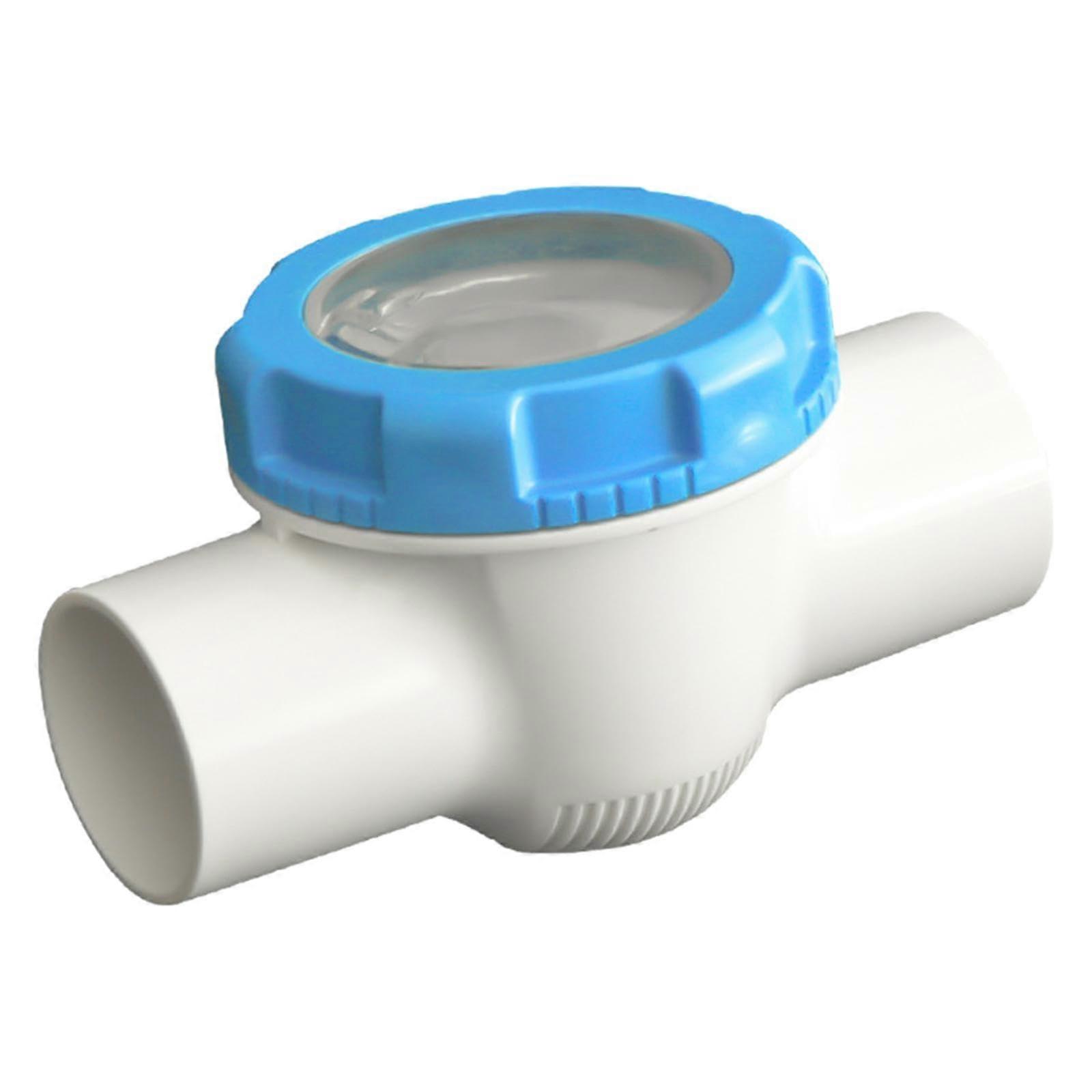 Check Valve For Pools And Ponds, 1-Way Pipe, Wear-Resistant, Visible Check Valve, 22 Cm X 3.8 Cm