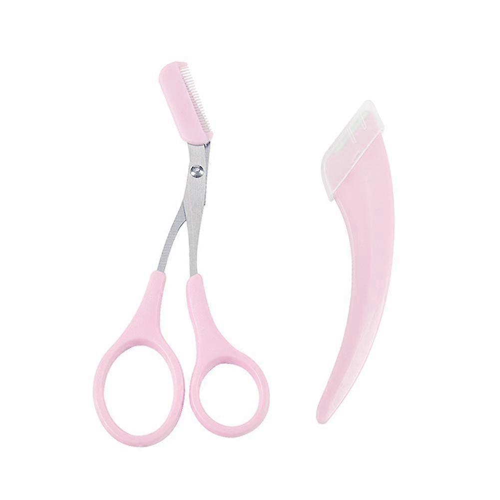 Eyebrow Trimming Knife Set Eyebrow Scissors With Comb Makeup Tools