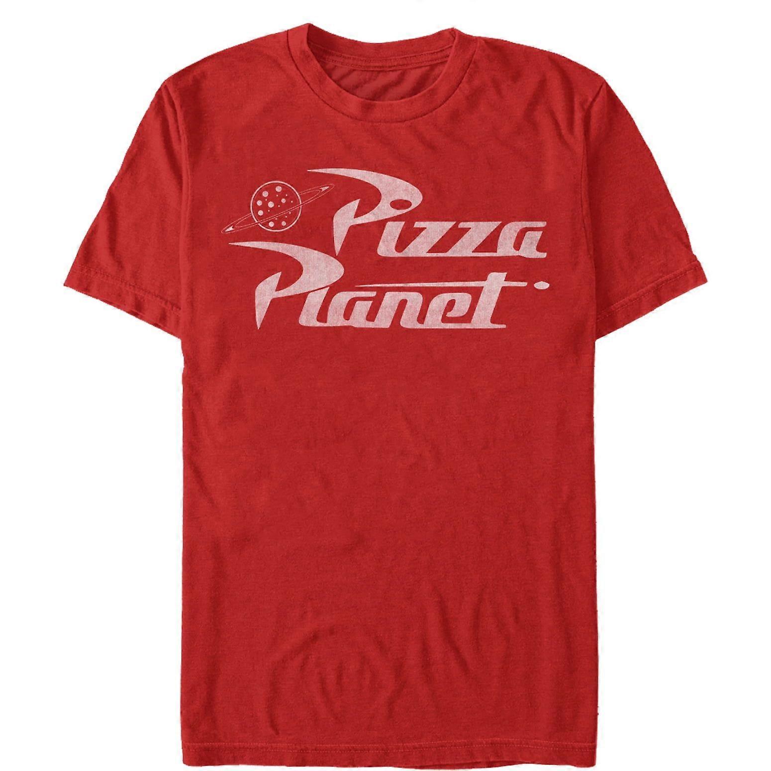 Men's Toy Story Pizza Planet Logo  Graphic Tee Red Mediumhueguw776xhxus811