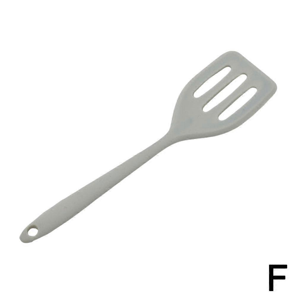 Gray (D) $ Integrated silicone spatula, cooking spatula, frying pan spatula, flat pan spatula, high temperature resistant non-stick spatula