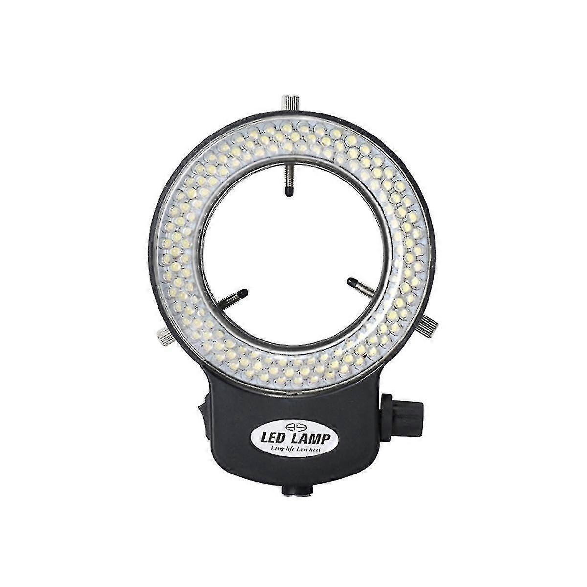 Adjustable LED Ring Light with 144 Beads, Industrial Microscope Illuminator for Lab Equipment & Scientific Instruments