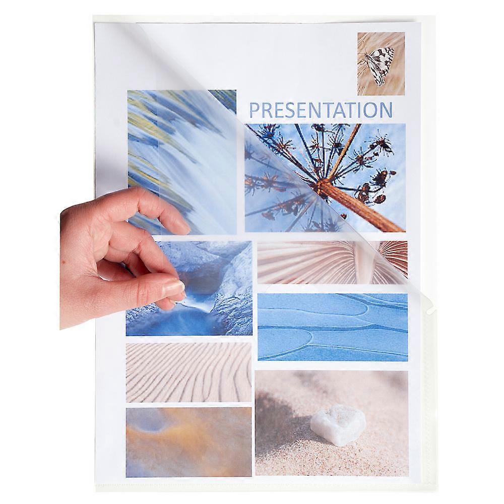 Exacompta 5670E Pk 100 Folder Pockets Exac Stop Doc - Crystal