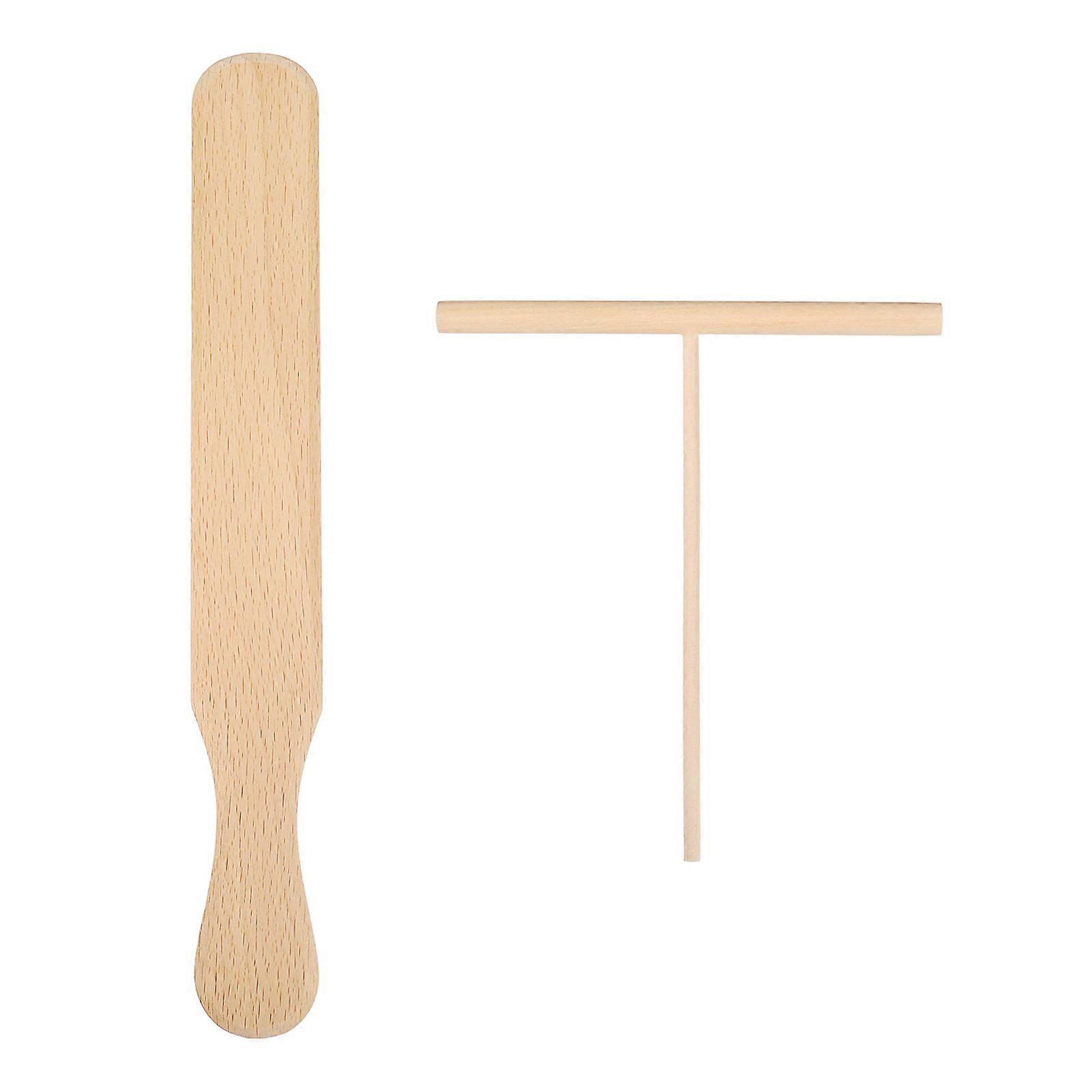 Wooden Crepe Spatula Set, Tortilla Spreader Designed for Culinary Creations