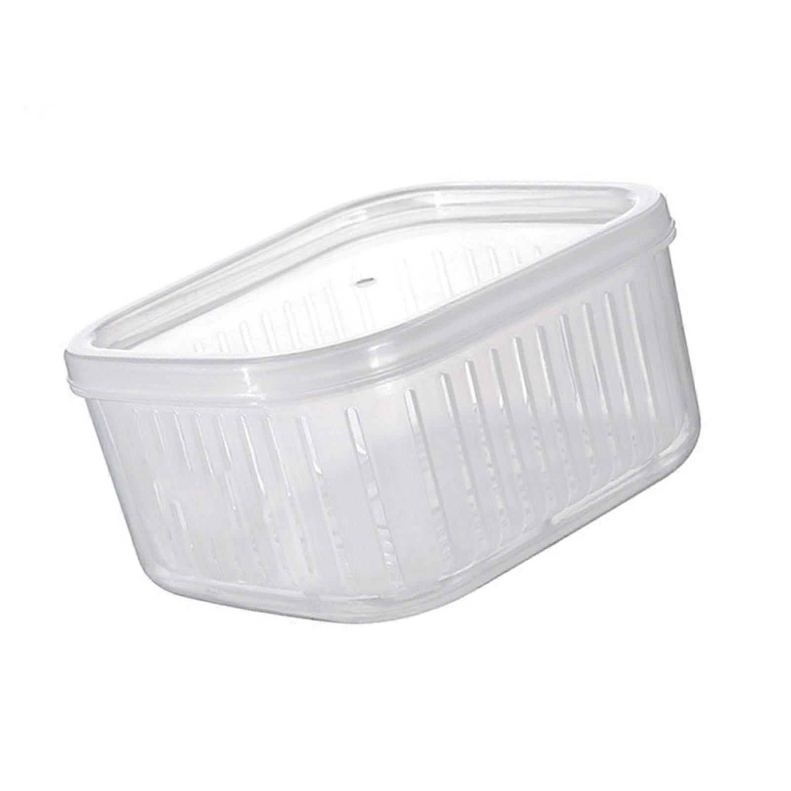 Raining Fruit Storage Containers for Fridge Keep Freshness Sealed Lid Clear Vegetable Fruit Fridge Organizer