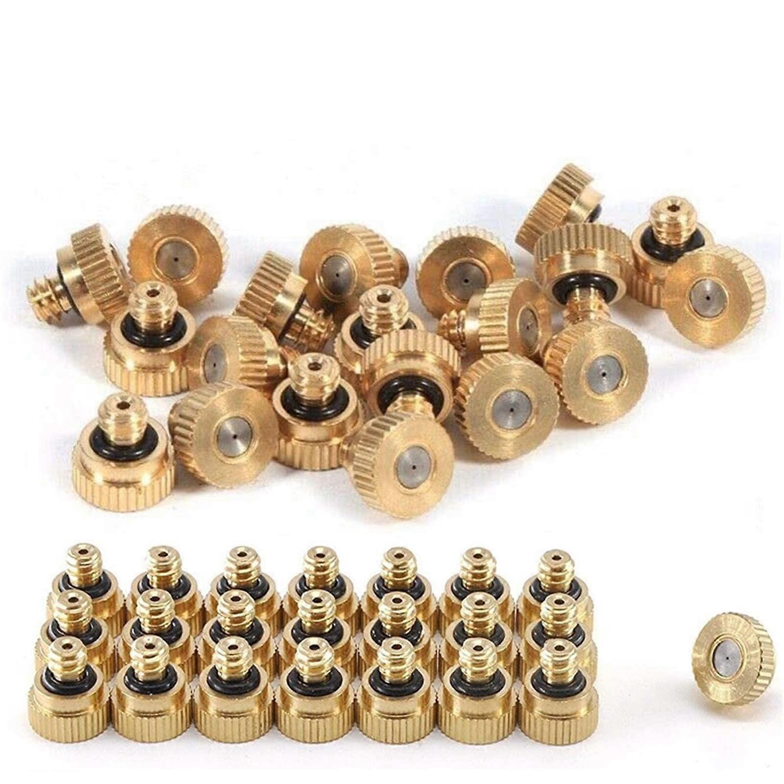 Brass Atomiser Mist Spray Nozzles 100 Pack, 10/24 UNC
