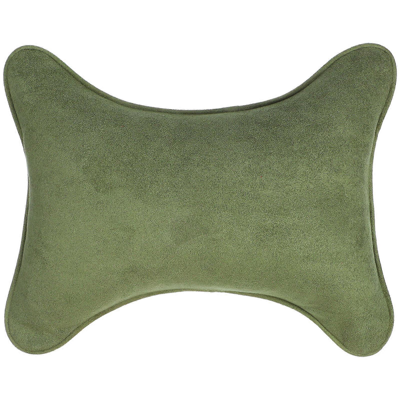 Car Neck Pillow Headrest Comfortable Driving Bone Shape Faux 1Set