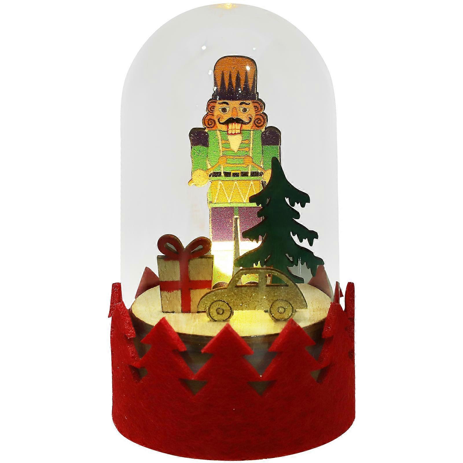 Nutcracker Theme Party Decorations Led Ornaments Multi Color 6.00X6.00X11.00cm Home Decorative 1Pack