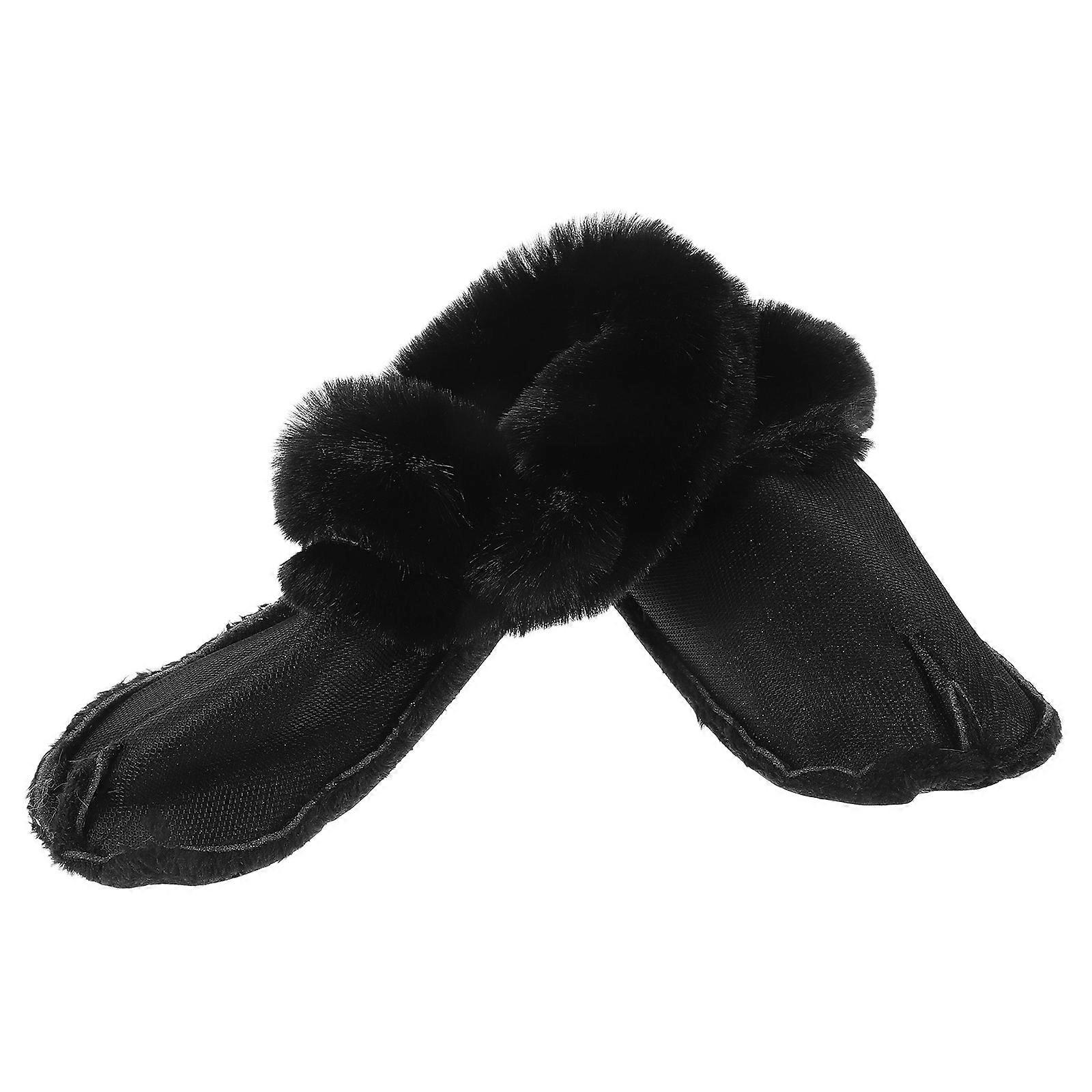 Winter Fluffy Shoe Insert Removable Warm Liner Plush Slippers Liner 42-43 Size 1 Pair