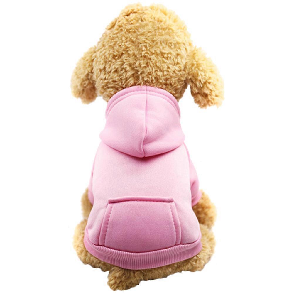 Pet Warm Coat Pink XXL For Autumn Winter Keeps Warm Dog Clothes 1Pcs