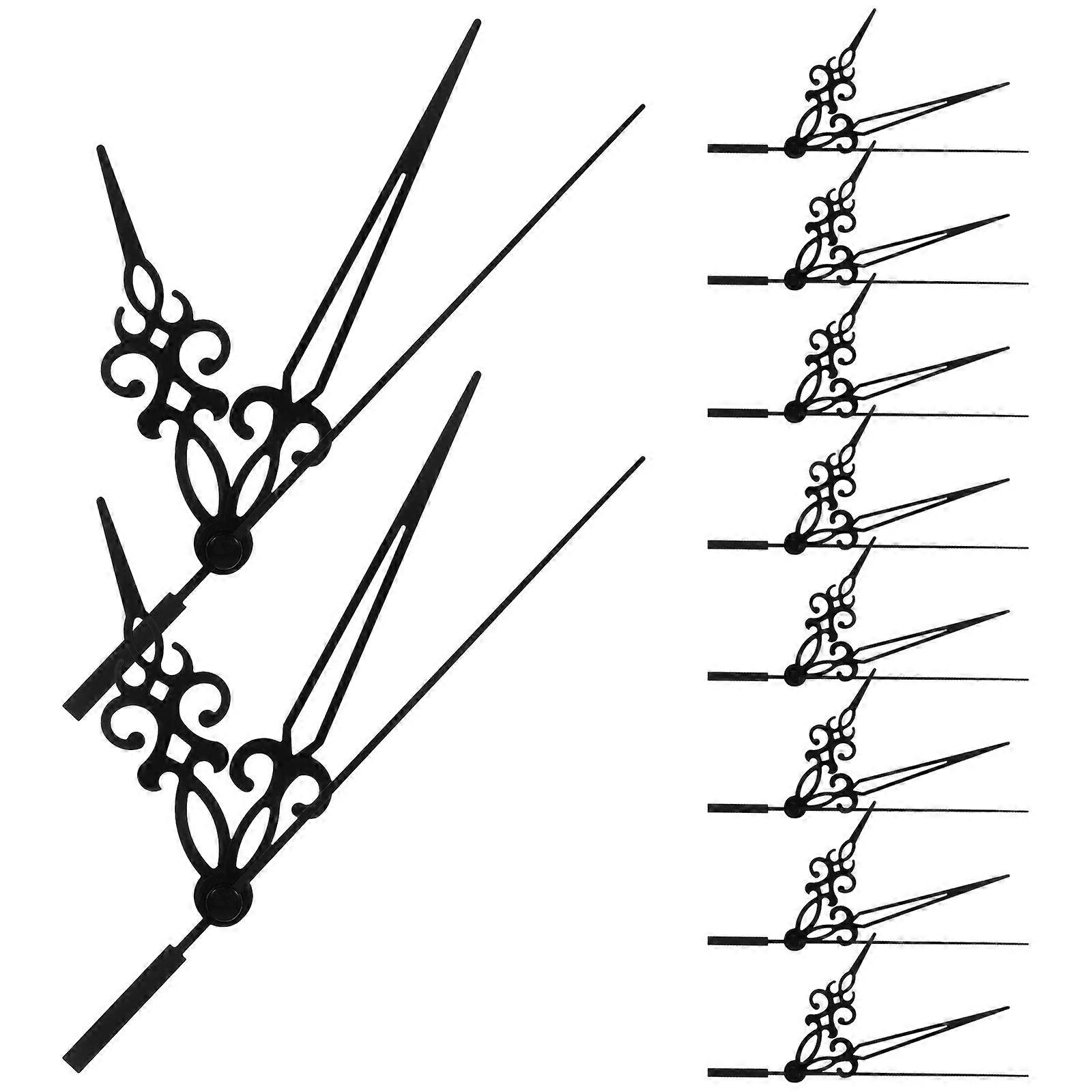 Elegant Clock Pointers Replacement Clock Hands for Wall Clocks 13.50X0.60X0.50cm Diy Making 10 Sets