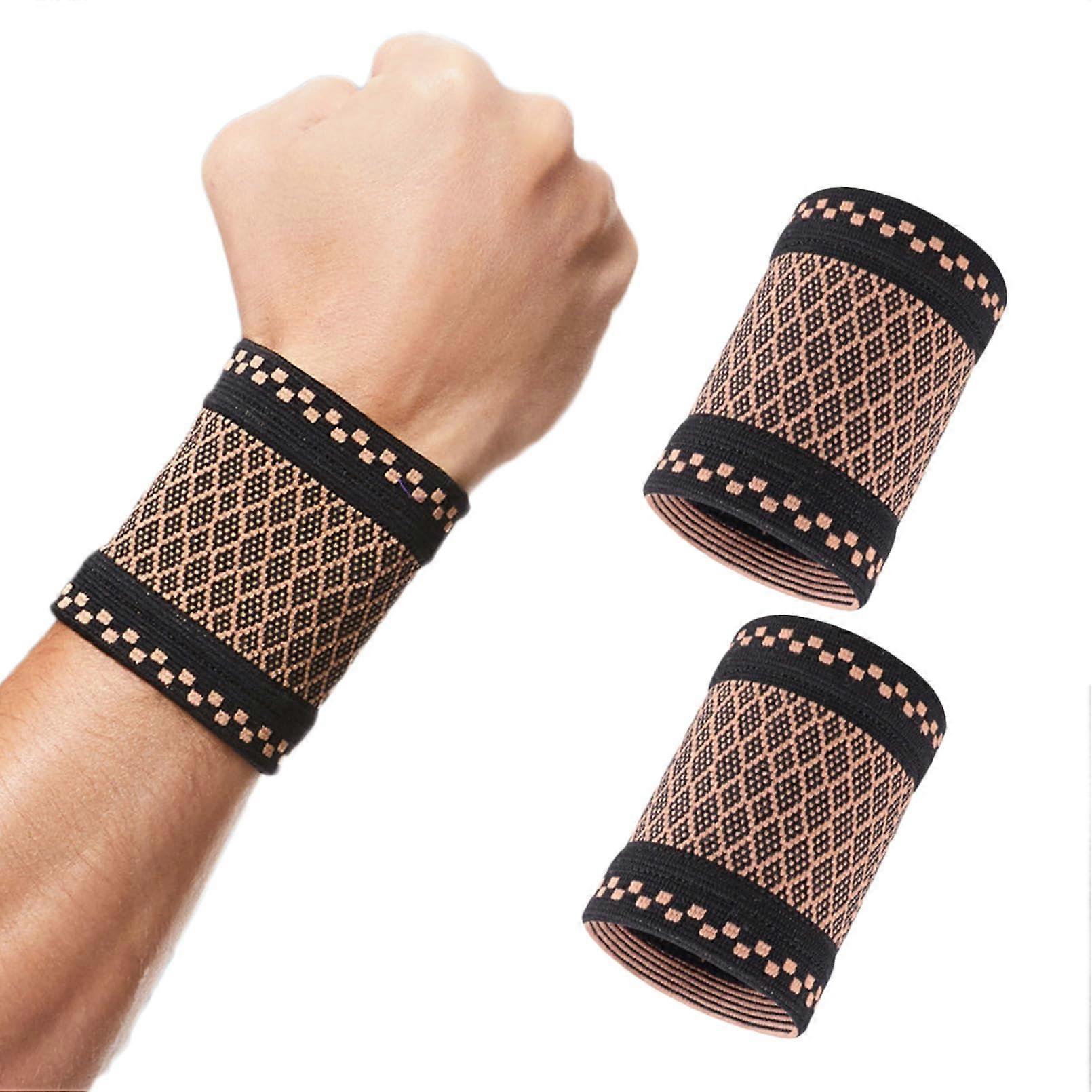 Wrist Bandages Size L 1 Pair For Sprains And Support