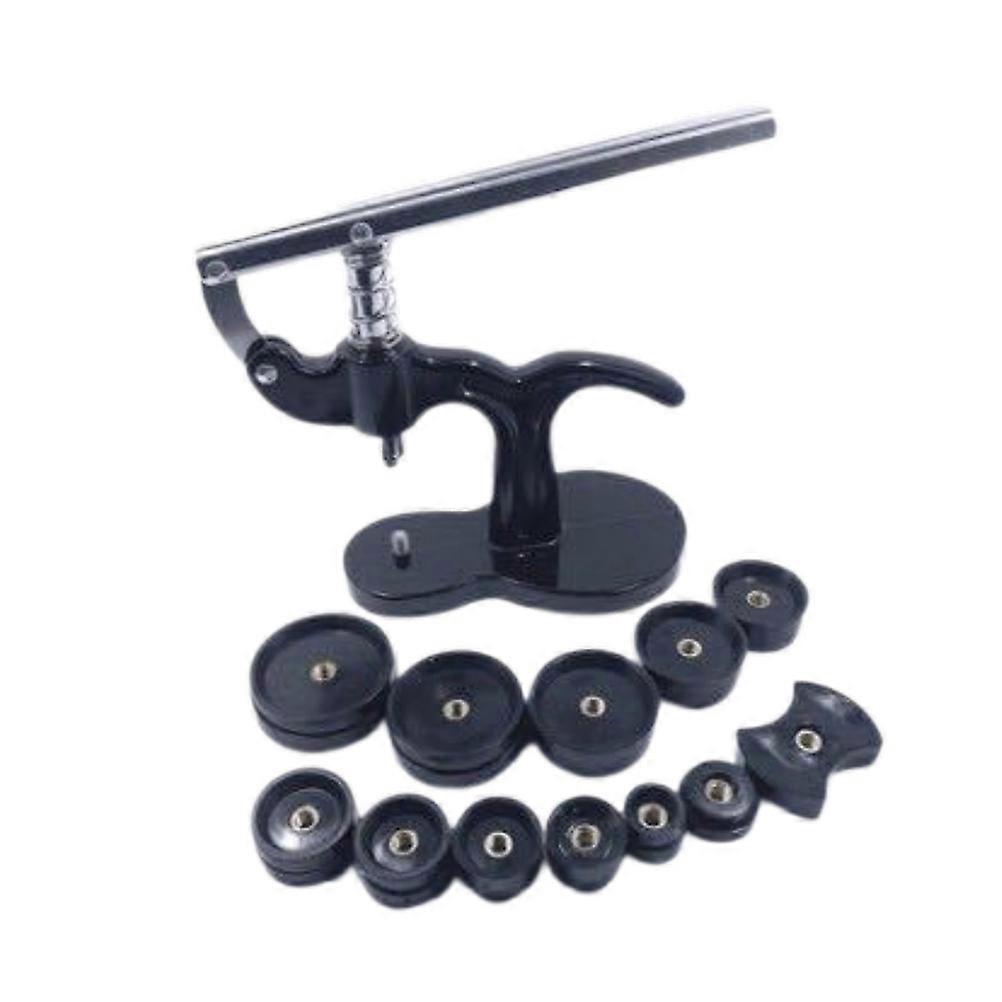 Steel Watch Case Back Removal Tool Watch Repairers Multi-Function Fitting Closer Black 1 Set