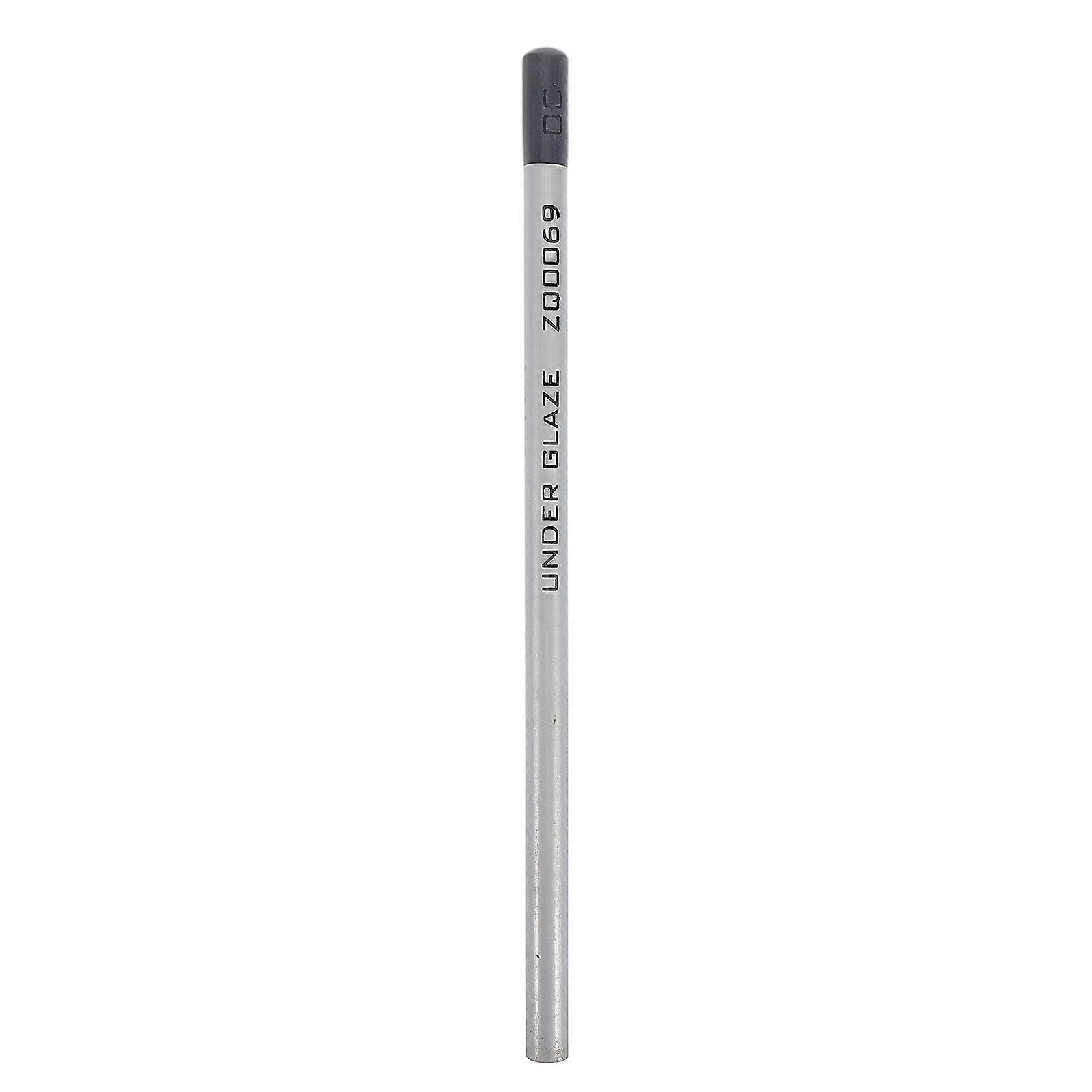 DIY Ceramic Art Pencil for Artists Underglaze Drawing Pen Hand-Painted Design Gray 17.50X0.80X0.80cm 1Pcs
