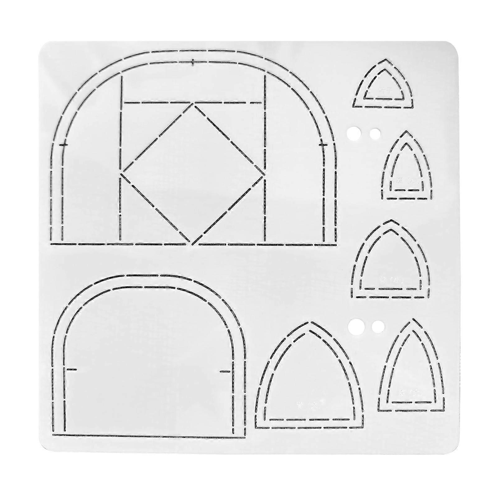Patchworks Template Multifunctional Sewing Patchworks Template for DIY Crafting Art