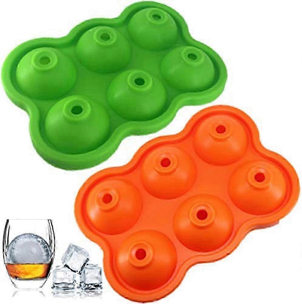 Silicone Ice Cube Tray, Large Ice Cube with Lid, Set of 2 Easy Release Ice Cubes, Ice Cube