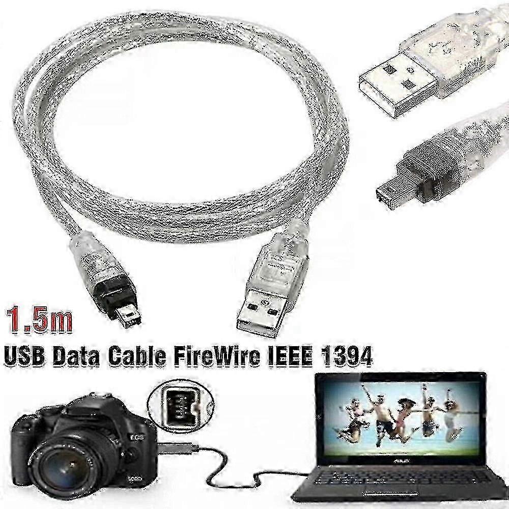 Για μίνι dv minidv usb καλώδιο δεδομένων firewire ieee 1394 hdv βιντεοκάμερα για επεξεργασία υπολογιστή 2024-νέο