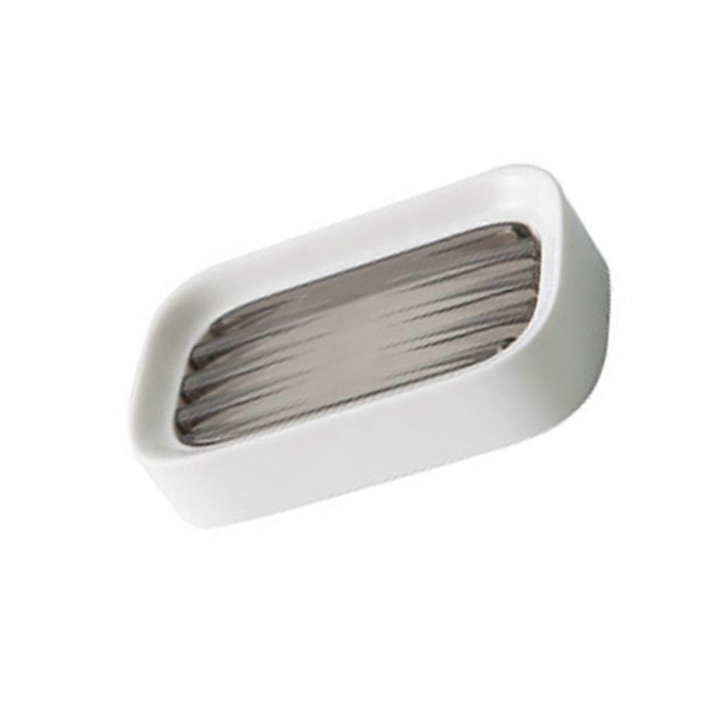 Self Draining Soap Dish Wall Mount Double Layer Bathroom Tray Extending Soap Life Coffee 12.6x7.5x3cm 1Pack