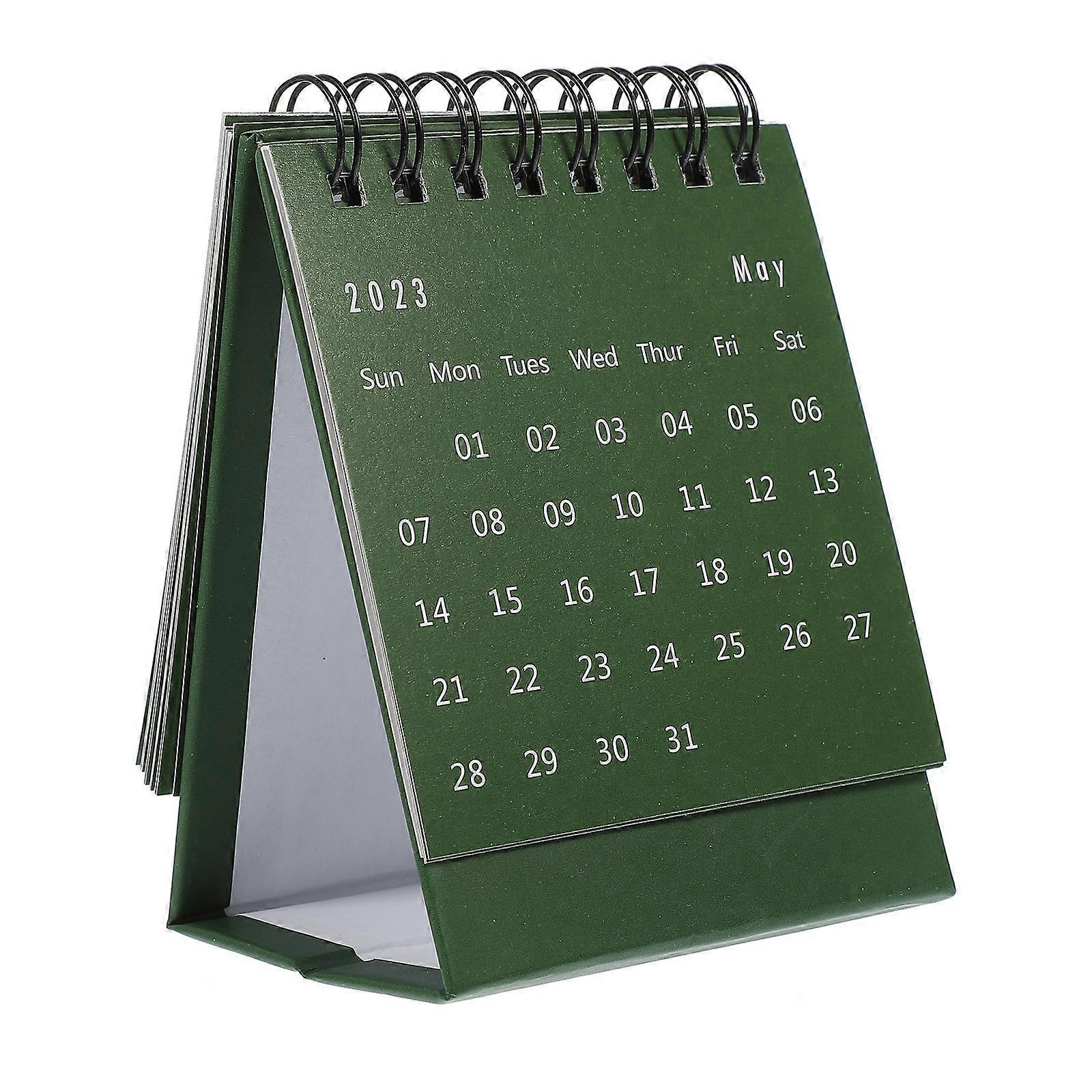 Flip Calendar Mini Desk Calendar Table Decoration Home Accessory 1Pack