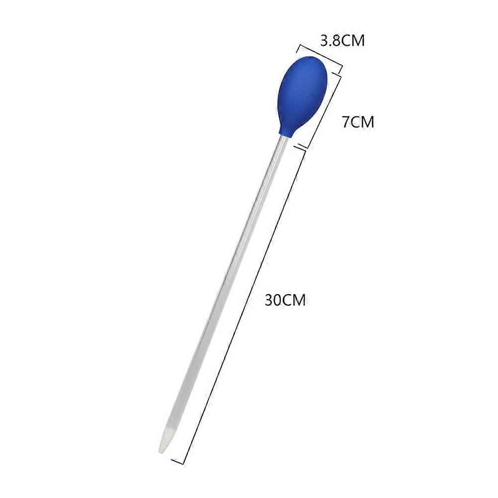 Home Tool Aquarium Pipette Feeder Fish Tank Blue 30cm Long Changer 1Pack