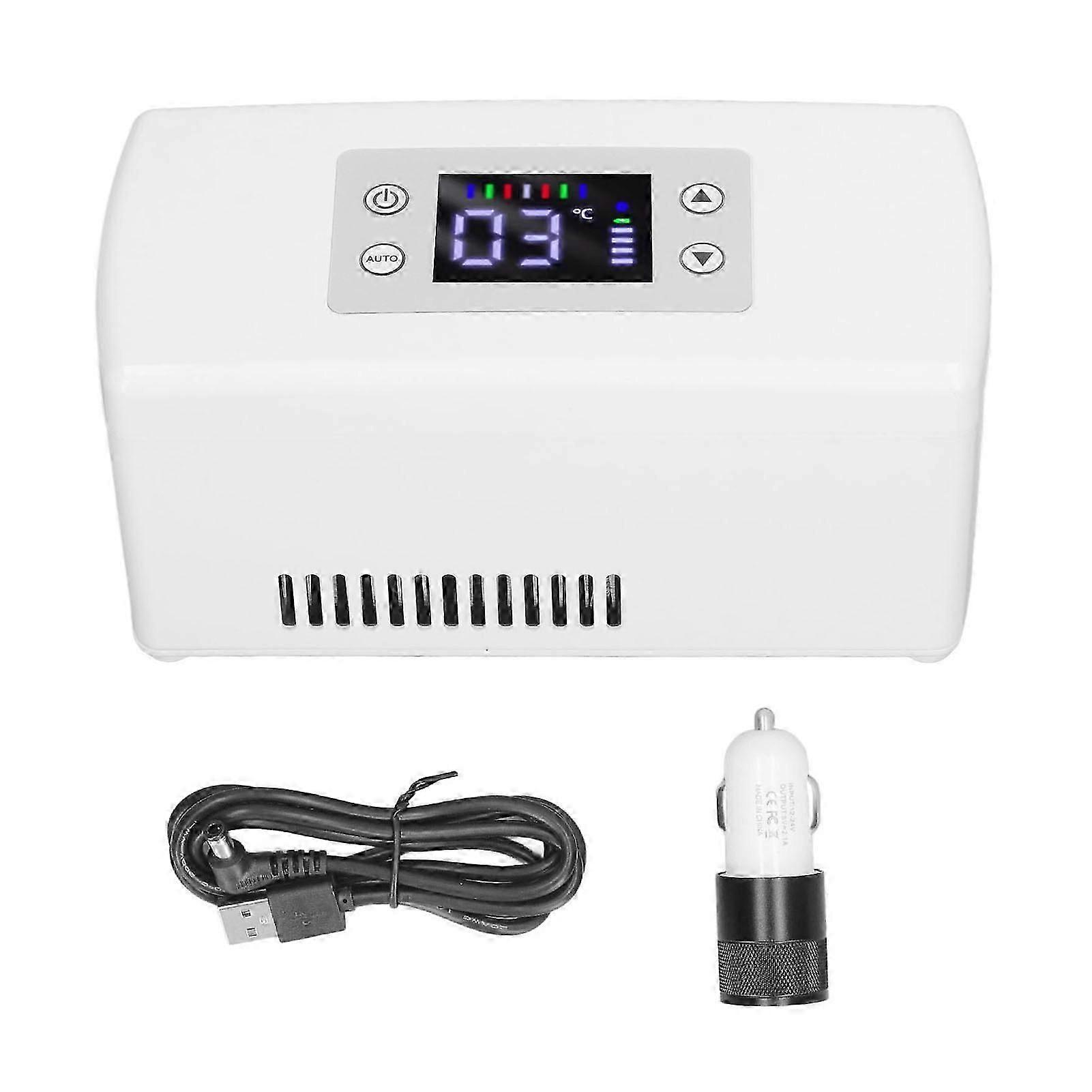 Insulin Cooler Travel Rechargeable Constant Temperature LCD Display Diabetic Supplies Refrigerator