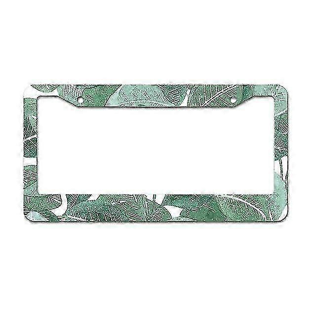 Charming Polar Bear Themed License Plate Frame with Two Holes, One Matte Aluminum Frame Ideal for Car Accessories, Chrome White Finish