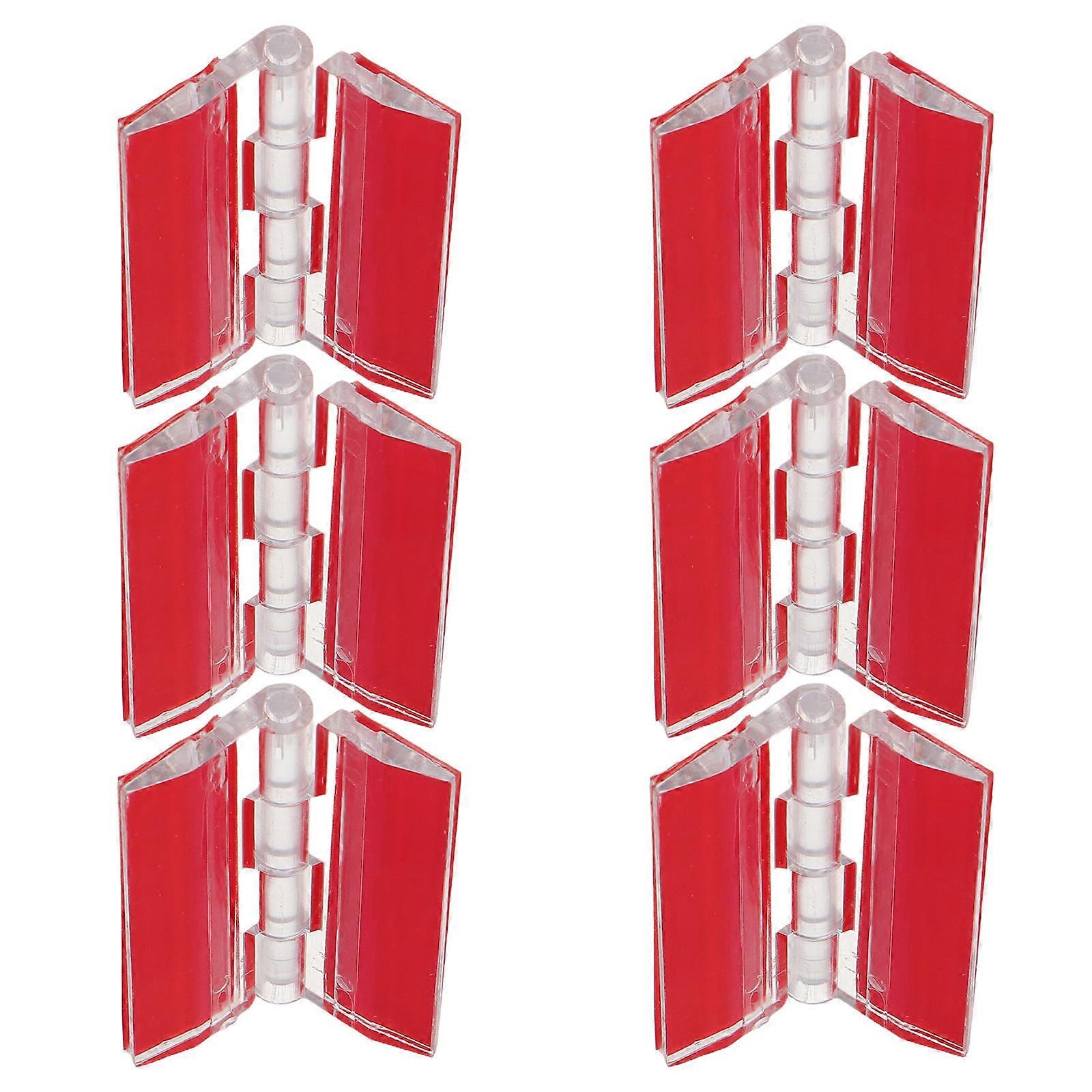 Transparent Piano Hinge Acrylic Hinges For Craft Projects Home Use Continuous Piano Hinge 45mm Length 6Pcs