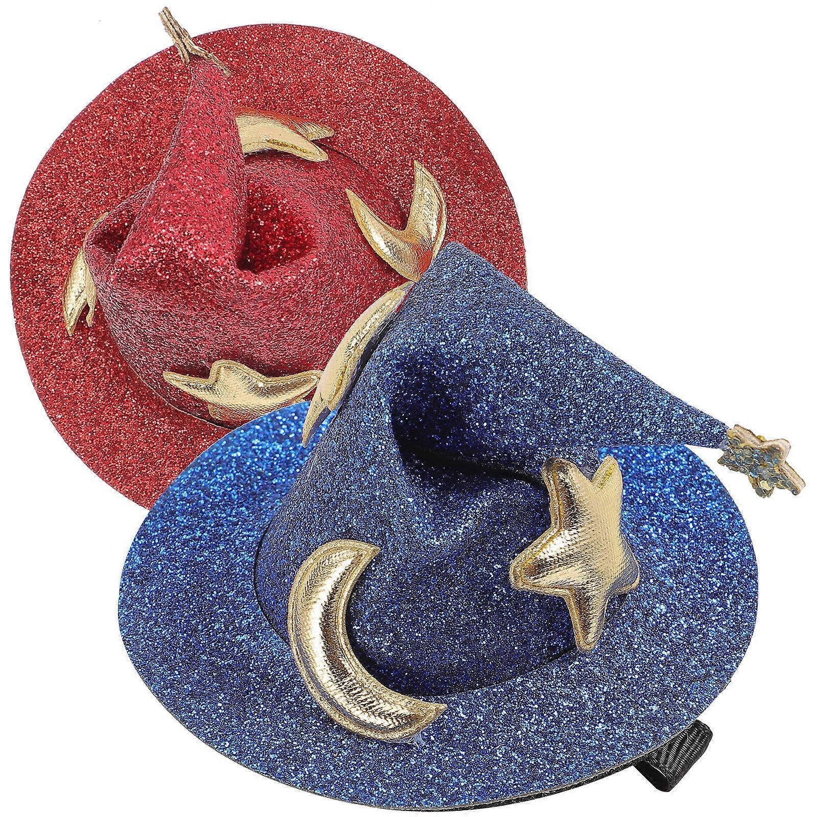 Hårspænder til dekoration med heksehatte, 2 stk. dejlige Halloween-nåle