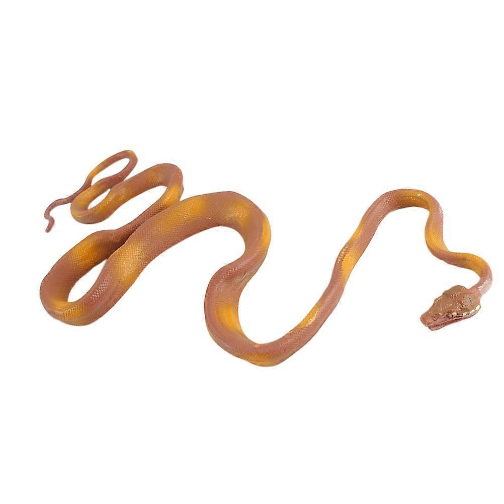 Flexible Snake Toy Statue Simulation Boa Model Prop For Halloween 33.5*14.5cm 1PC