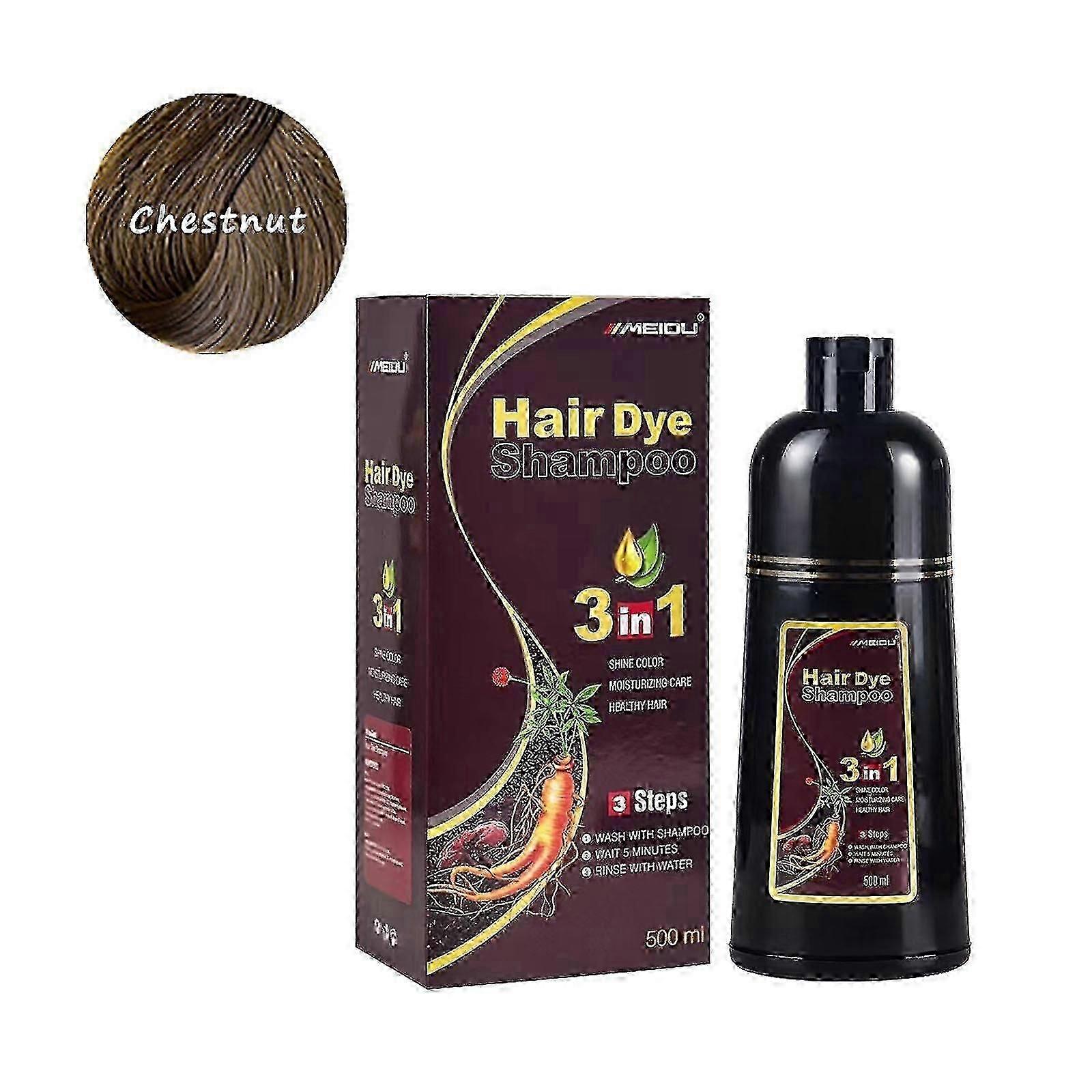 Meidu Botanical Extract Hair Dye 500ml - Rich Black Shade for Lasting Colour