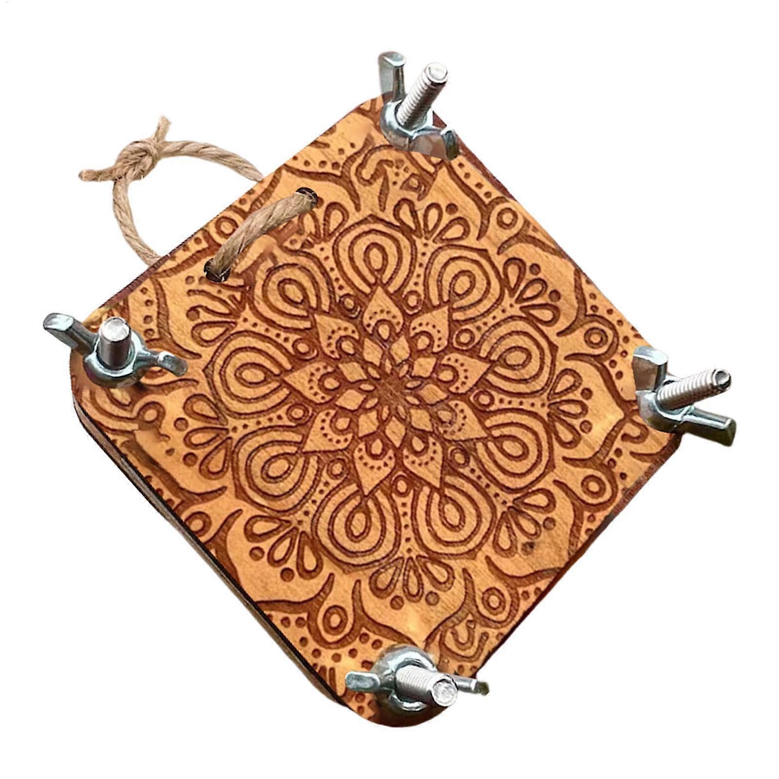 Portable Flower Pressing Kit, Wooden Flower Embosser, Compact, Craft Set for DIY, Botanical Art Lovers