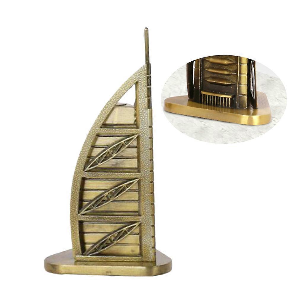 Boat Decoration Miniature Sailing Boats Nautical Decor Home Decoration Retro Design Bronze 8x8x16cm