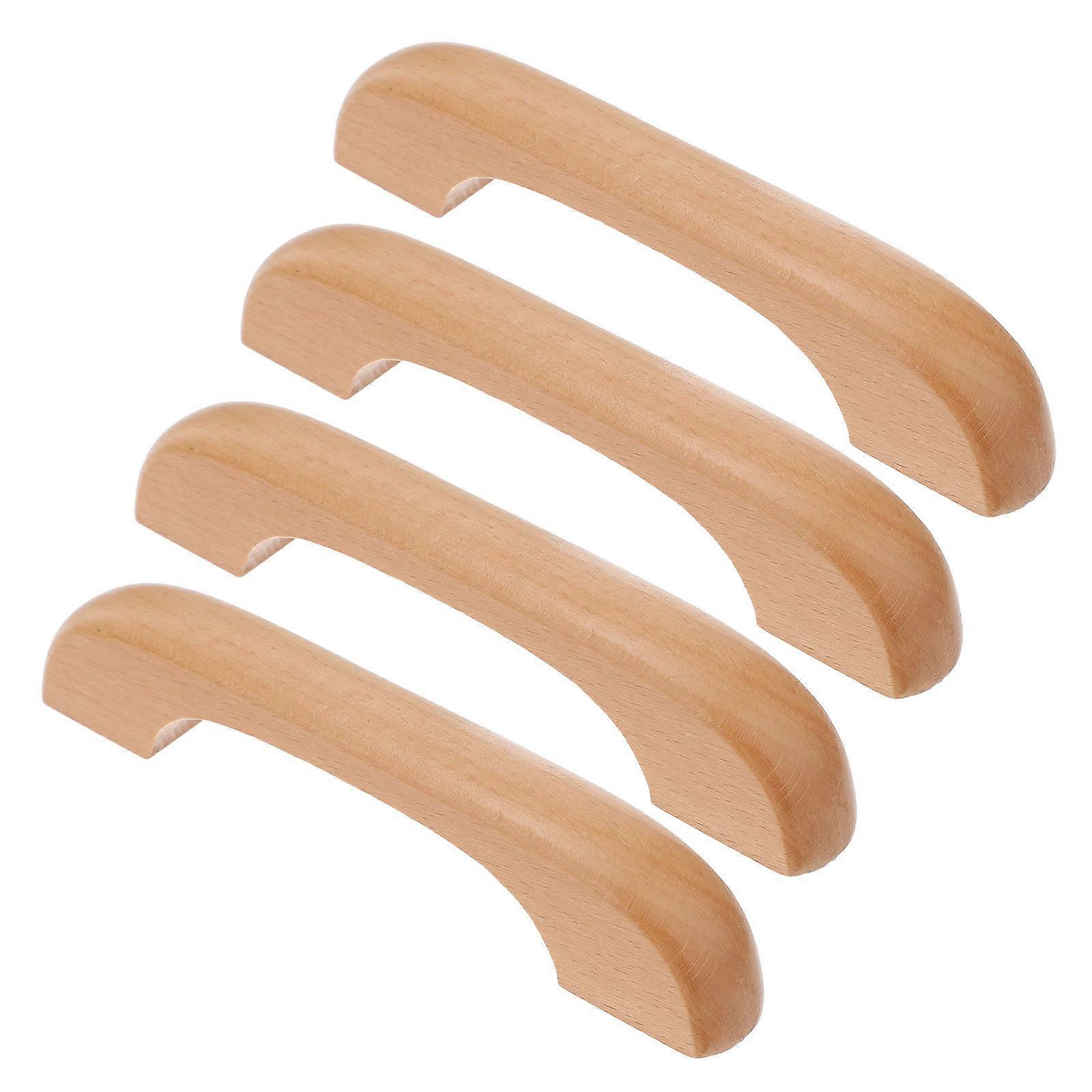 Handles For Drawers Furniture Pulls Modern Minimalist Smooth Surface Synthetic Material Wardrobe 4Pcs