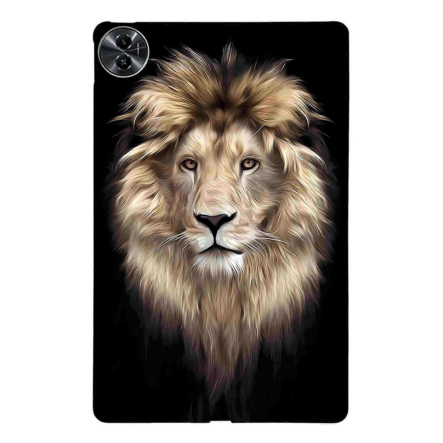 Painted TPU Tablet Case For Realme Pad 2 - Lion