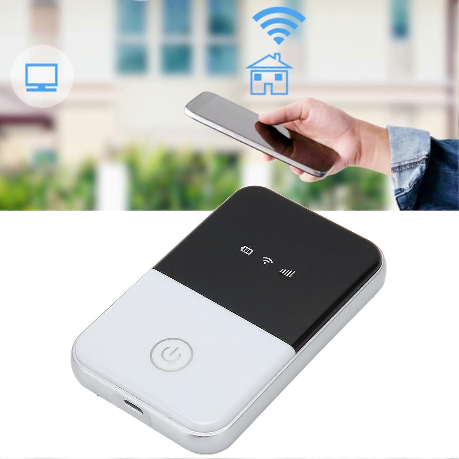 Mobile WiFi Hotspot with SIM Card Slot 4G LTE Support 10 Users Battery Powered Portable WIFI for Laptops Phones Tablets