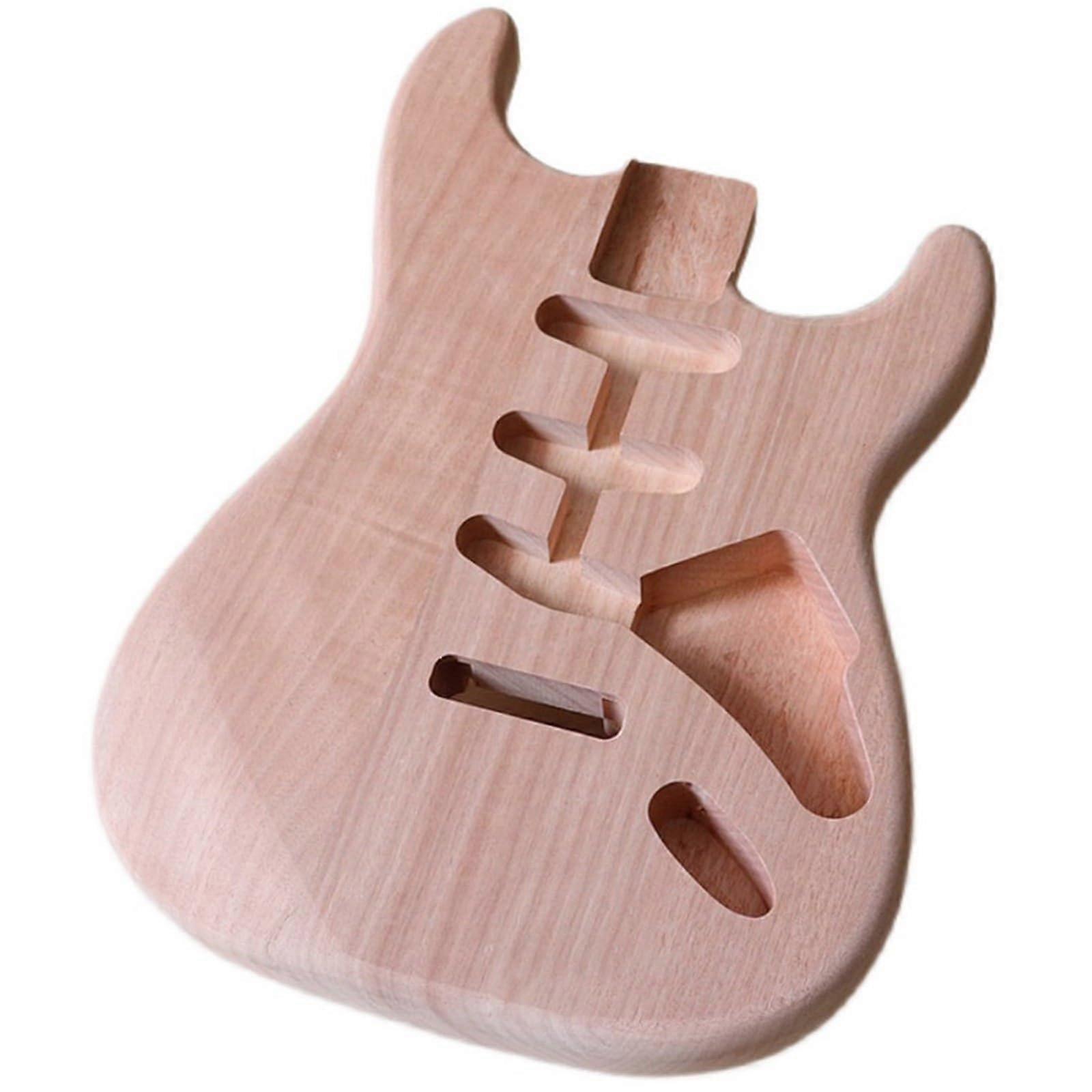 Unfinished Mahogany Guitar Body for ST Guitar DIY Modifications, Three Single Bodies, 25.5 Inch Scale, Customizable Style