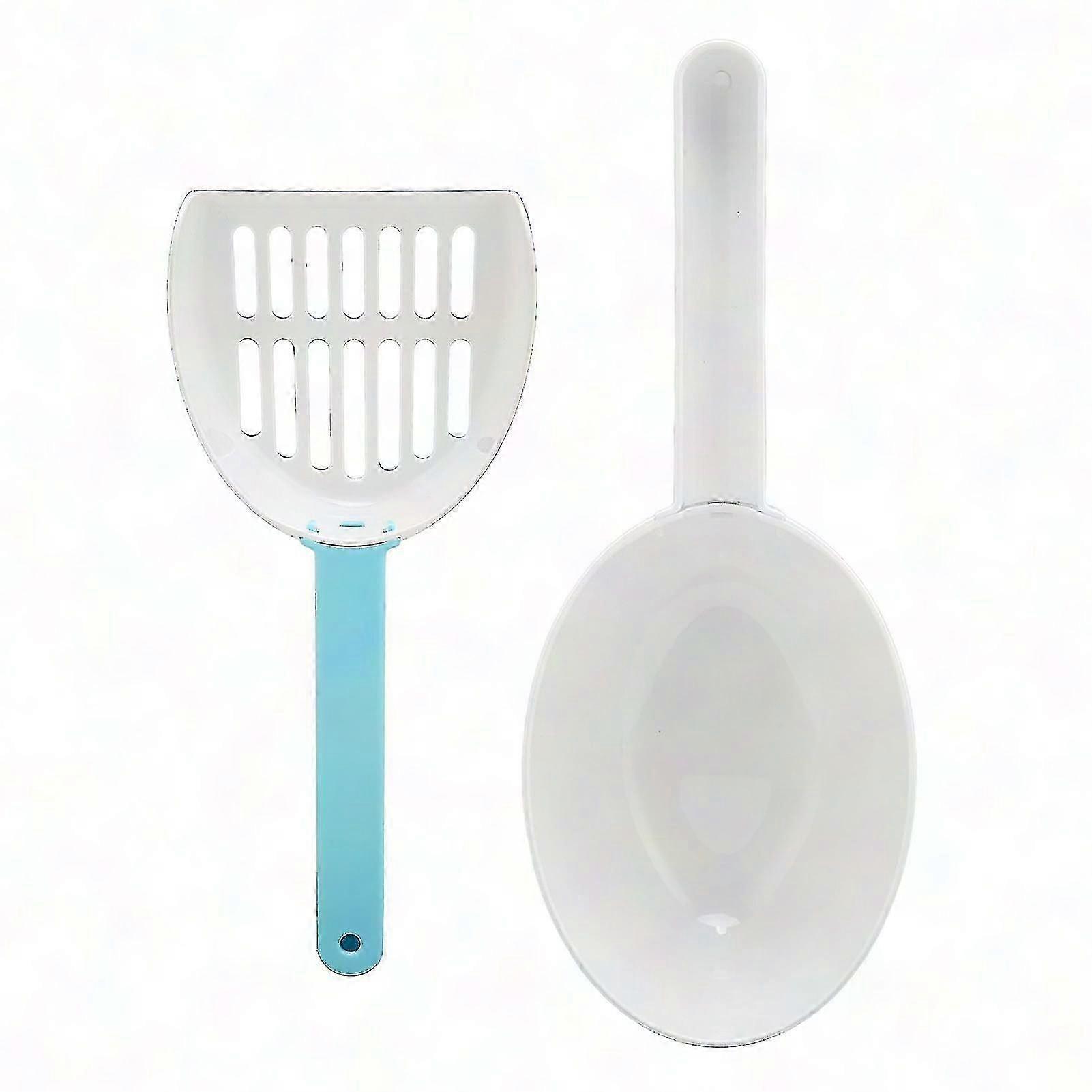 Portable Double Deck Cat Litter Scooper Kit with Holder