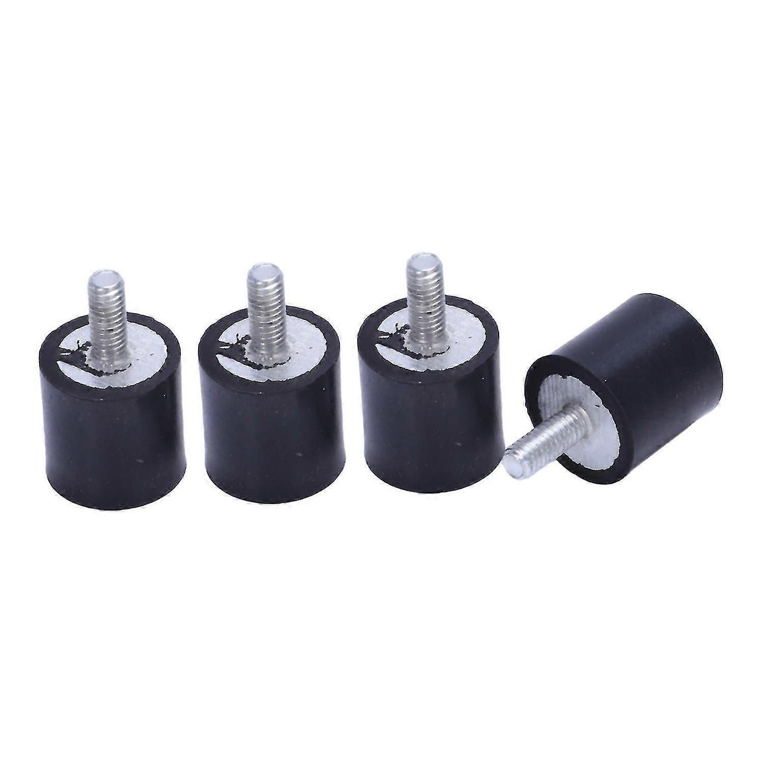 4pcs M4 Outside Inside Anti Vibration Rubber Buffer Insulator Attachment 15mmx15mm