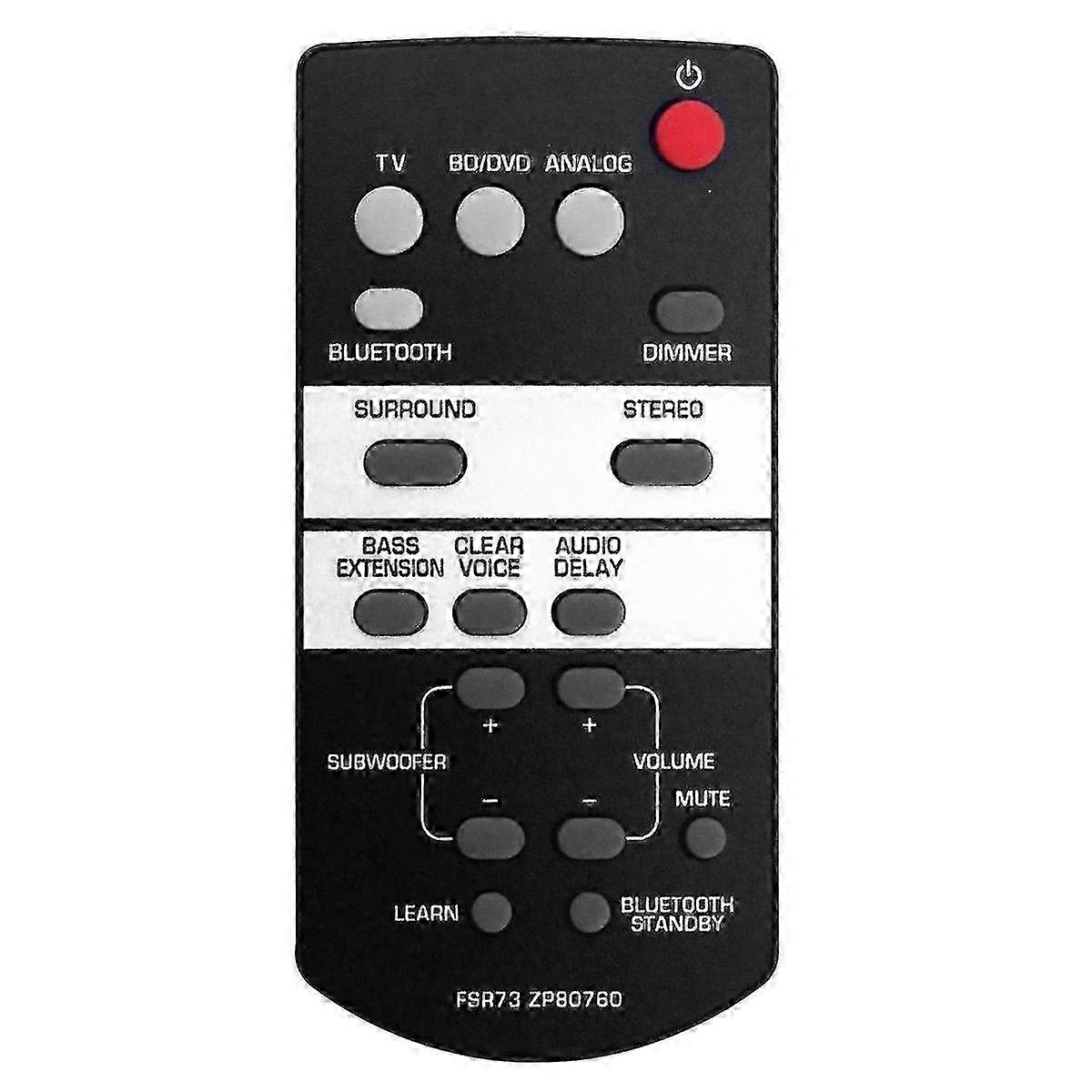 Replacement Remote for Compatible Sound Bar Models YAS-105, ATS1050, and Others