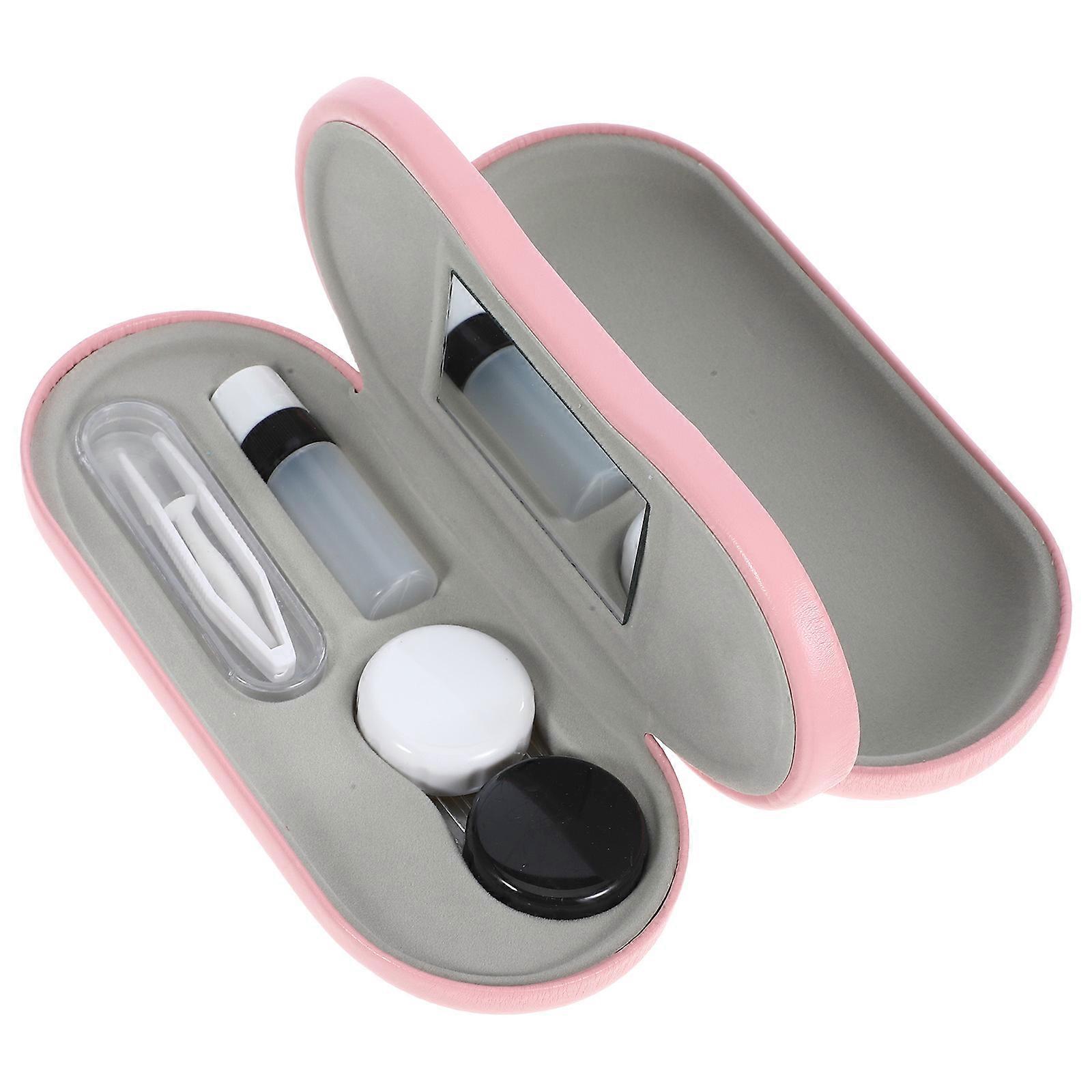 Lightweight Portable Eyeglass Box with Leak Resistant Design, Durable PU Material for Travel and Outdoor Use