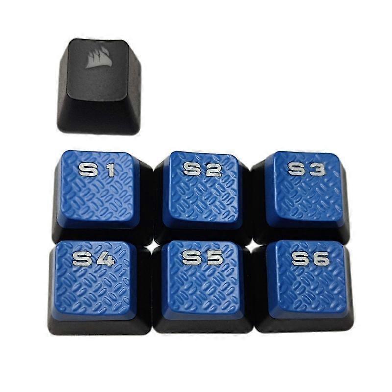 Macro Keycaps 6PCS S1S2S3S4S5S6 Keycaps for Corsair K95 RGB Keyboard