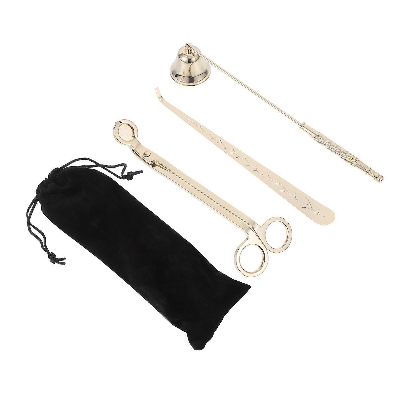 Candles Snuffers Candle Accessories Set Scented Candles Accessories Golden 23x3.5cm Snuffing Candles Safely 1Set