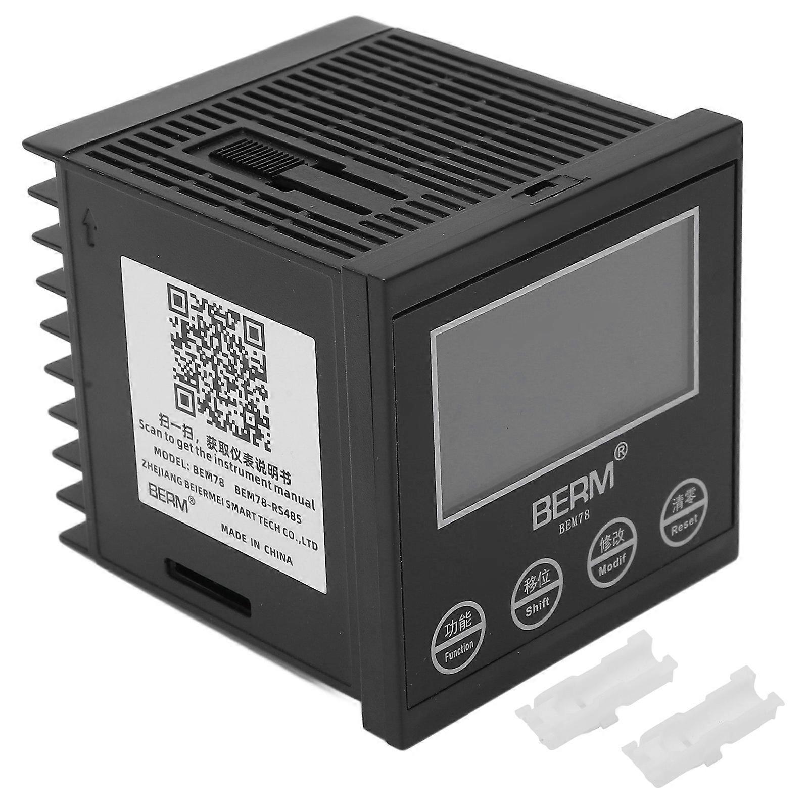 Digital Counter 6 Digit LCD Display Timer 0.00001‑999999 Meter 100‑240V AC for Industrial Use