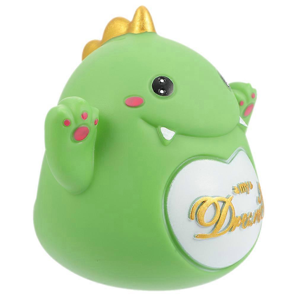 Dinosaur Design Piggy Bank Ornament Coin Holder Adornment For Children Sized 7.1X6.7X6.7In With Coin Storage Function 1 Pcs