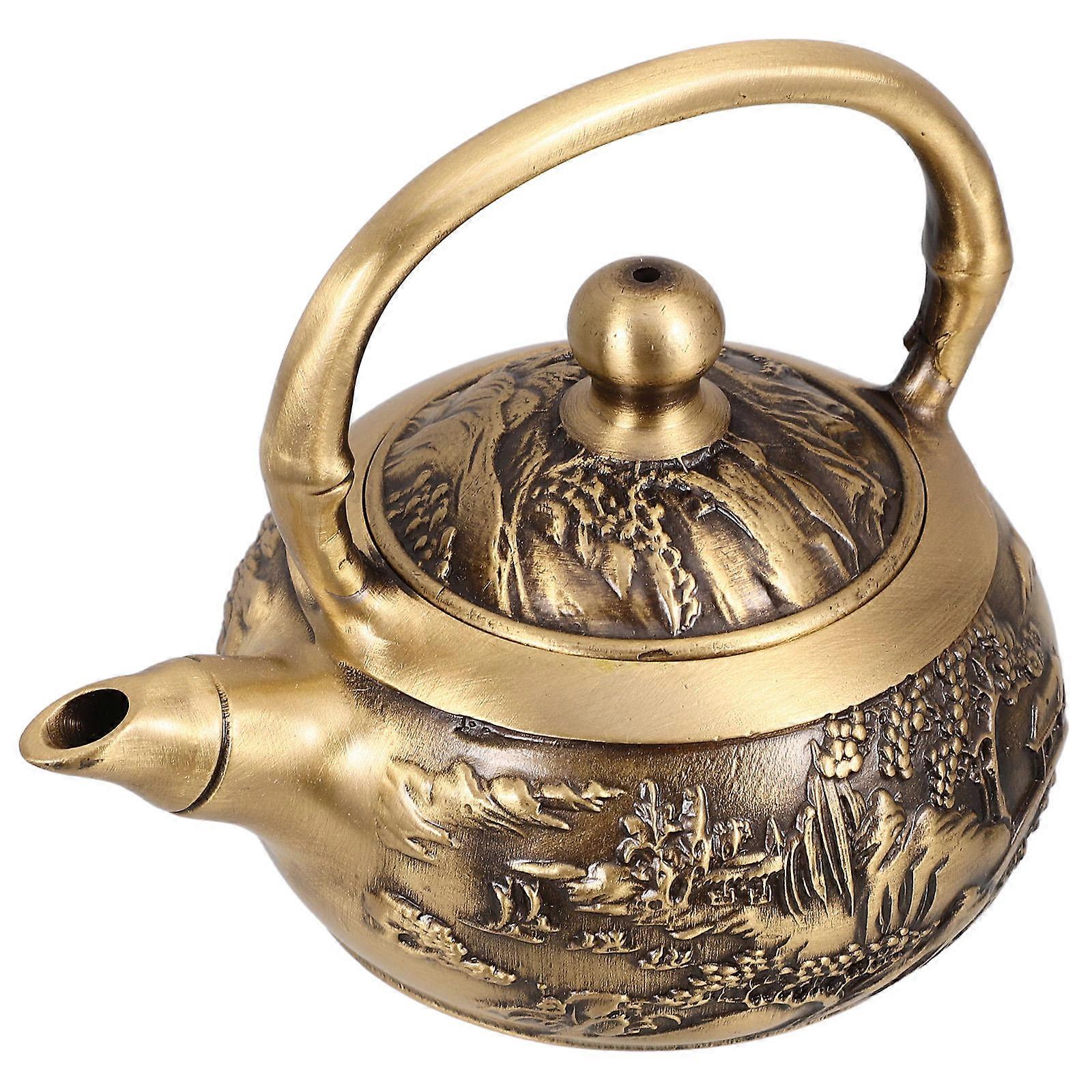 Teapot Decoration with Copper Material for Home Decor Unique Classic Design