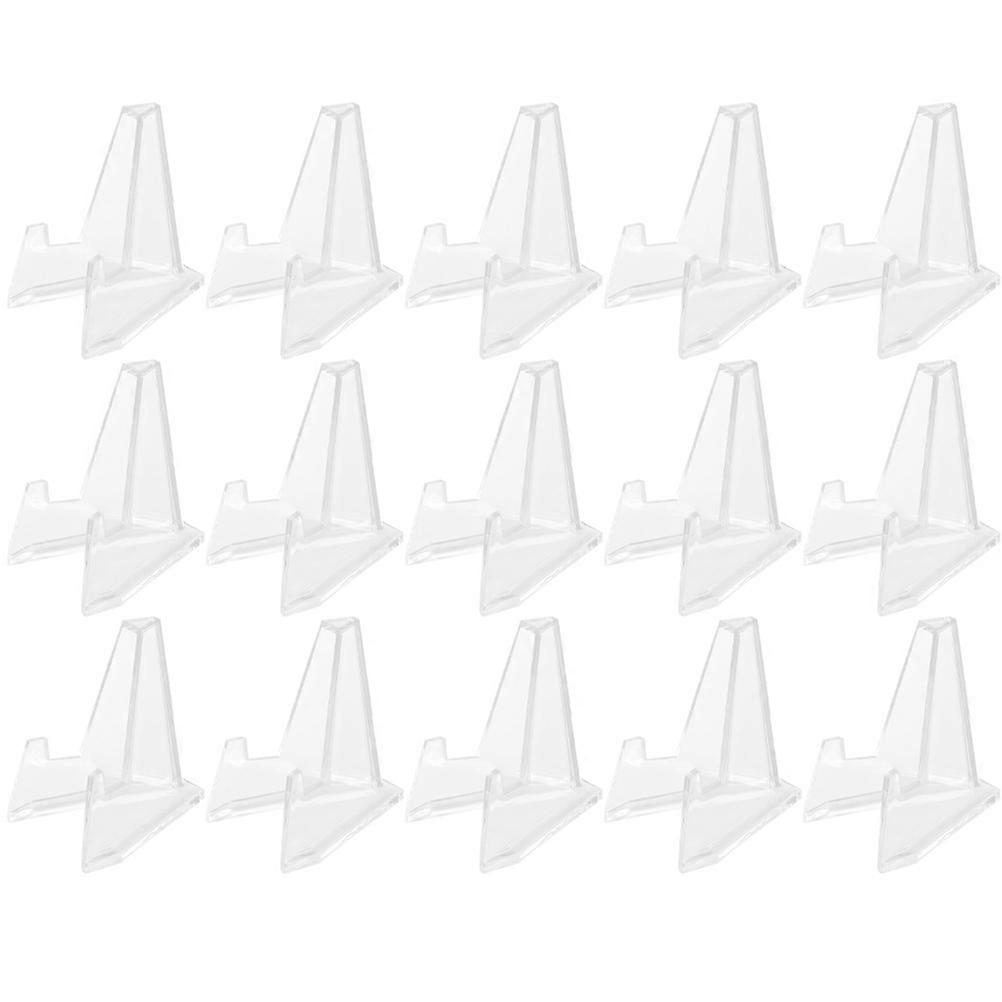 15pcs Mini Display Stands, Easel Holders for Commemorative Coins, Badges & Cards, Lightweight Tripod Design for Stable Tabletop Display